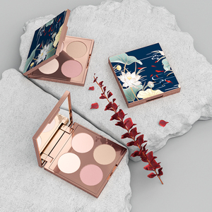 พาเลทอายแชโดว์เปล่า รับทำโลโก้ พาเลทคอนทัวร์ 4 สีขายดี พร้อมกระจก - Product Image 6