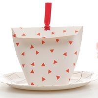 Beaucoup de Modèle Pliable Boîte De Bonbons De Mariage avec Ruban Boîte Cadeau Emballage De Boîte Personnalisée