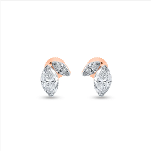 Boucles d'oreilles en diamant de taille marquise de qualité supérieure conçues pour la mode haut de gamme avec un attrait luxueux de l'Inde - Product Image 2