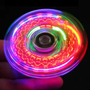 LED Fidget Spinner Luminous Hand Top Spinners Glow in Dark EDC Stress Toy  Relief