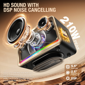 Nouvel arrivage : Enceinte sans fil W-King H330 120W avec woofer, prise en charge de la carte mémoire, autonomie de 24h et lumières RGB pour les magasins - Product Image 3