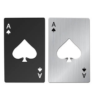 Custom Credit Card <b>Bottle</b> <b>Opener</b> Eco-Friendly Stainless Steel Playing Card-Shaped <b>Bottle</b> <b>Opener</b> Blank Design for Customization - Product Image 1