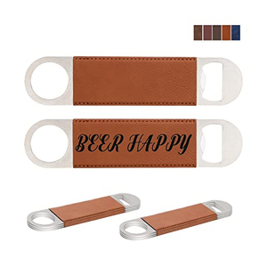 Ouvre-bouteille gravé, cadeaux pour le témoin, ouvre-bouteille en cuir de haute qualité, ouvre-bouteille en cuir personnalisé - Product Image 1