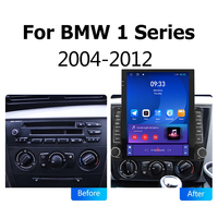 Écran Tesla vertical de 9,7 pouces, autoradio Android pour BMW Série 1 E81 E82 E87 E88 2004-2012, navigation GPS, lecteur multimédia
