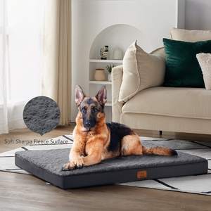 Cama de perro grande para perros grandes, caja de huevos ortopédica, almohadilla de espuma para perro con cubierta lavable extraíble - Product Image 3