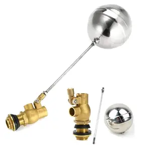 Manual Stainless Steel Copper Floating Ball Water Tank DN15 DN25 Float Valves Metal Ball Floating Valve Ball