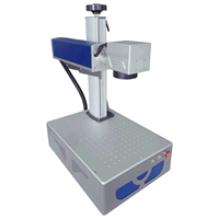Nouvelle machine de gravure laser à fibre 20W pour le marquage du métal en cuir MDF LAS AI DST dispositif rotatif pour or argent