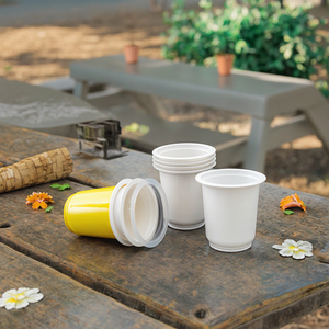 Pp chất liệu dùng một lần cốc nhựa duy nhất đôi tường biểu tượng tùy chỉnh mô hình 360ml/500ml Công suất trà uống rượu sâm banh Kem - Product Image 6