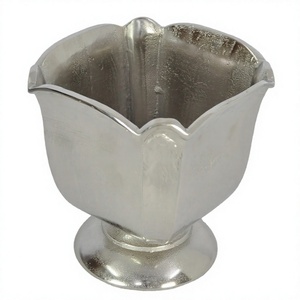 Vase refroidisseur de vin à champagne artisanat en métal seau à glace à bière sur piédestal article de décoration de bar seau à glace décoratif - Product Image 1