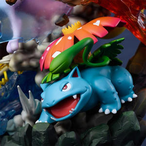 Figurine d'action Pokémon avec Mewtwo, Charizard, Blastoise, Venusaur et Pikachu, modèle de collection avec effet lumineux - Product Image 3