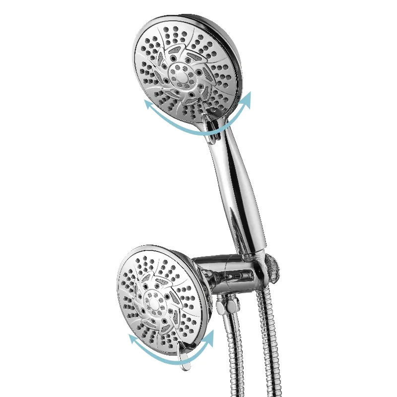 108878-7H high pressure cUPC 10 function Handheld Shower head And Rain Shower Combo Dual 2 In 1 Shower Head System