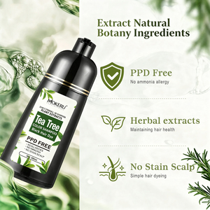 Mokeru Shampoo <span class=keywords><strong>Colorante</strong></span> Professionale all'Estratto di Rosmarino, <span class=keywords><strong>Senza</strong></span> PPD e <span class=keywords><strong>Ammoniaca</strong></span>, Tinta Delicata per <span class=keywords><strong>Capelli</strong></span> Neri, Copertura <span class=keywords><strong>Capelli</strong></span> Grigi - Product Image 3