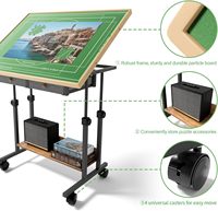 Table de puzzle de 1500 pièces avec pieds réglable à 5 angles inclinables avec 6 tiroirs et couvercle "x 26" planche de puzzle en bois