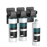 Système de filtration d'eau à changement rapide sous l'évier, réduit de 99,99 % le chlore, système de purification d'eau multi-filtration