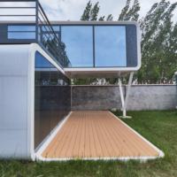 Cabane de luxe Apple, maisonnette préfabriquée, maison capsule modulaire pour hôtel de villégiature, Airbnb, glamping, espace de vie mobile, directement de l'usine