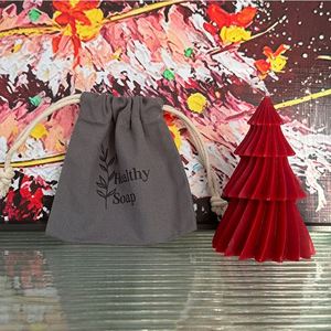 China Factory Custom Logo Organic Eco-friendly White Storage Cotton Canvas <b>Drawstring</b> <b>Bag</b> Muslin With Letter Pattern - Product Image 1