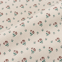 Tissu en toile de coton calicot imprimé numériquement sur mesure, style campagnard chic, motif floral, 290 g/m², poids lourd, pour sacs et coussins