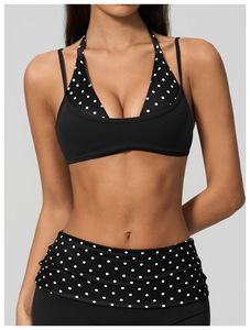 Soutien-gorge de yoga 2-en-1 à dos ouvert, haut de yoga, soutien-gorge de sport color-block à bretelles multistyles pour femme - Product Image 5