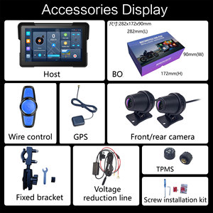 <span class=keywords><strong>Appareil</strong></span> de navigation portable pour moto Android, écran tactile 7 pouces, CarPlay sans fil, étanche IP67, double Bluetooth pour OEM/ODM - Product Image 5