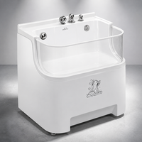 Laveuse pour chien Dpbathe avec design de vidange rapide pour un changement d'eau rapide