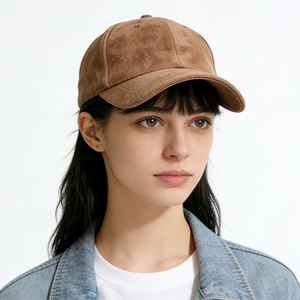 Gorra de Béisbol de Gamuza a la Moda, Gorra de Papá de Textura Suave Premium, Gorra Casual de Alta Calidad para Primavera y Otoño - Product Image 1