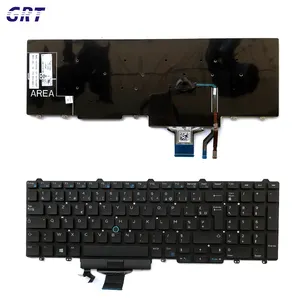 Sunrex Клавиатура для ноутбука Dell Latitude E5550 E5570 E5580 5550 5580 5590 без подсветки раскладка FR