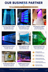 Wholesale Modern LED Light Acrylic <strong>Screen</strong> &amp; Room Dividers S Shape Water Bubble Wall Movable and Floor Standing Design - Product Image 6