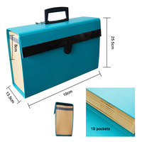 Carpeta de Archivo Expandible de Oficina, Carpeta de Archivo Expandible para Papel A4, Organizador de Documentos con Bolsillos Tipo Acordeón