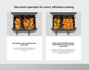 Freidora de Aire de Doble Zona Xiaomi de 10L, Horno Multifuncional para Hacer Papas Fritas, Horno Freidora de Aire de Gran Capacidad - Product Image 3