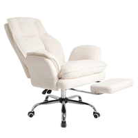 Chaise de bureau ergonomique pivotante à jambes croisées, réglable en hauteur, chaise de direction, chaise de bureau pour ordinateur