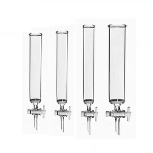 Chromato graphische Säule aus Labor boro silikat glas mit Ptfe-Absperr hahn - Product Image 3