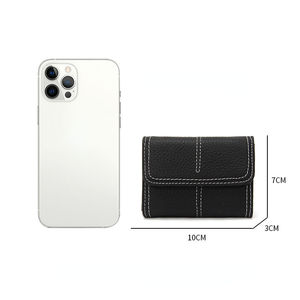 Porte-cartes de style coréen AndoBag pour femmes, grande capacité, porte-monnaie, cuir de vache véritable, porte-cartes simple 006 - Product Image 4