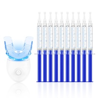 Kit de blanqueamiento dental barato al por mayor sin marca, uso en casa/salón, 10 Uds. Kit de recambio de Gel blanqueador de dientes con bandejas y Luz