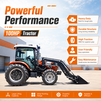 Servicio Postventa Completo, Tractor Agrícola LAWNIO con Salidas Hidráulicas Dobles, Fuerte Tracción para Siembra, Tractor 4x4