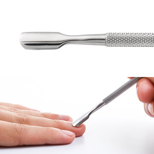 Stainless Steel Nail Pusher Gel Nail Polish Remover Tools Double Side Cuticle Pusher