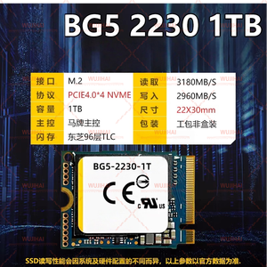 ฮาร์ดไดรฟ์โน้ตบุ๊ก M.2230 ความจุ 512GB 1TB โซลิดสเตทไดรฟ์ SSD รุ่น BG5-2230-1T - Product Image 4