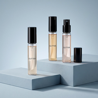 Flacon de parfum en verre transparent, atomiseur de parfum de voyage transparent, flacon pulvérisateur vide portable pour échantillon cosmétique