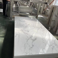 Paneles de PVC de Alto Brillo, Láminas de PVC Impermeables con Acabado UV para Decoración de Paredes Interiores, Revestimiento de PVC para Decoración de Oficinas y Centros Comerciales, Suministro de Fábrica