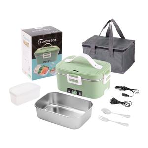 Portapranzo elettrico portatile con riscaldamento automatico in acciaio inox scalda alimenti per lavoro e auto e alimentazione a batteria - Product Image 2