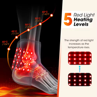 Masseur de jambe chauffant électrique sans fil, portable, adapté aux chevilles et aux pieds, avec vibration, soulagement de la douleur