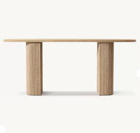 Console d'entrée moderne en bois massif RH OEM Mulholland, table de hall en chêne américain, bureau d'entrée de villa de haute qualité pour couloir