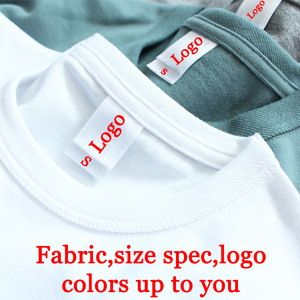 Camisetas de Algodão de Alta Qualidade com Logo Personalizado, Camisetas Oversized em Branco, 230 Gsm, Camiseta Masculina - Product Image 2