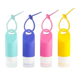 Chai Du Lịch Có Thể Bơm Lại 58Ml, Hộp Đựng Có Thể Bơm Lại Bằng Silicone Chống Rò Rỉ, Bộ Ống Du Lịch Có Thể Bóp Được