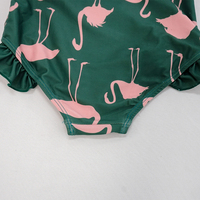 Vente en gros de maillots de bain pour bébés filles avec logo personnalisé Maillot de bain bikini grande taille XL imprimé manches courtes Maillot de bain pour enfants