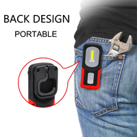 Fabricant de lampe de travail magnétique portable 60lm/125lm rechargeable IP65 étanche COB LED d'avertissement 6500K