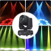 2 uds. Mini 100W LED haz de luz con cabezal móvil efecto arcoíris DMX haz de escenario punto DJ luz para discoteca Bar fiesta clubes Show