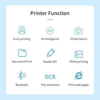 Printer Mini Portabel Termurah untuk Foto, Jurnal, Catatan, Struk, Stiker, Label, Printer Thermal Tanpa Tinta