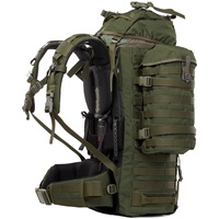 Sac à dos tactique de randonnée grande capacité 75L avec fermeture éclair pour le trekking, le camping et les sports de plein air, imperméable et durable, conforme aux normes ASTM IR