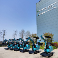 Mini-excavatrice amphibie multifonctionnelle pour marais, micro-excavatrice de 1 tonne