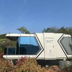 2 Chambres à coucher 20 pieds 40 pieds Smart Apple Cabin Maisons modulaires préfabriquées Space Capsule Maison préfabriquée pour hôtel de <span class=keywords><strong>plage</strong></span> - Product Image 4